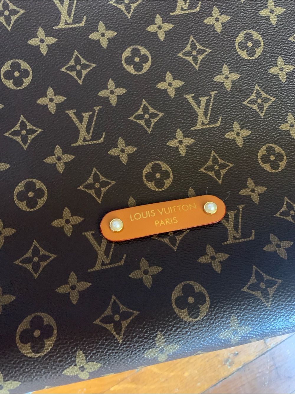 Large Monogram Canvas Brown Shoulder Bag - Picture 2 of 6